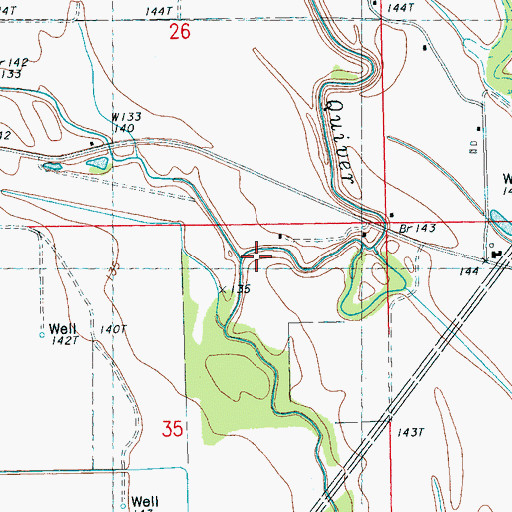 Topographic Map of Bear Bayou, MS
