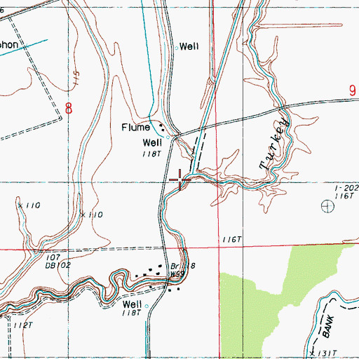 Topographic Map of Bear Gut Bayou, MS