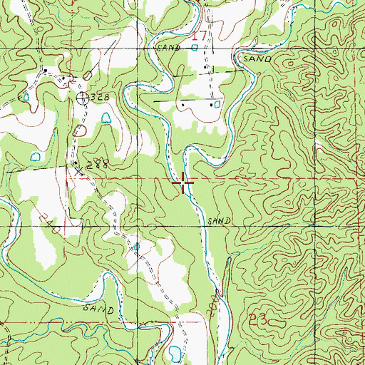 Topographic Map of Beasley Creek, MS