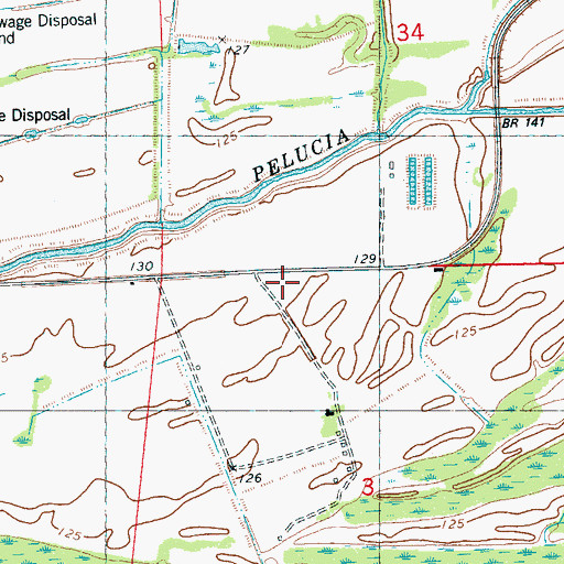 Topographic Map of Beautiful Zion Church, MS