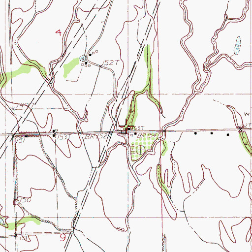 Topographic Map of Beautiful Zion Church, MS