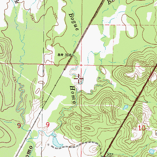Topographic Map of Beaver Creek, MS