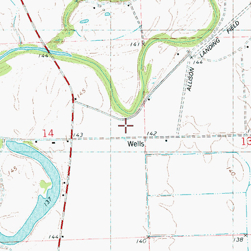 Topographic Map of Bell Chapel, MS