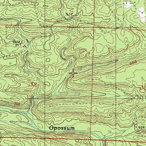 Topographic Map of Township of Duckett, AR