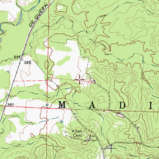Topographic Map of Township of Madison, AR