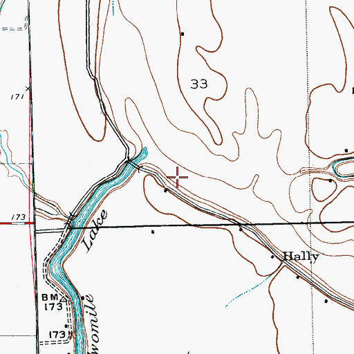 Topographic Map of Berea Church, MS