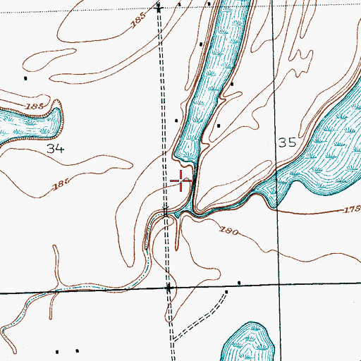 Topographic Map of Bethany Church, MS