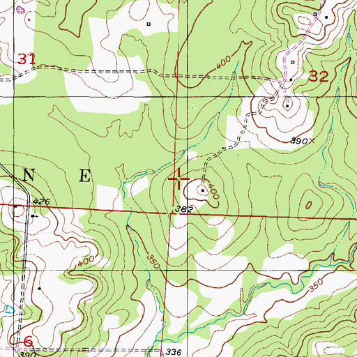 Topographic Map of Township of Saline, AR