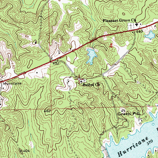 Topographic Map of Bethel Church, MS