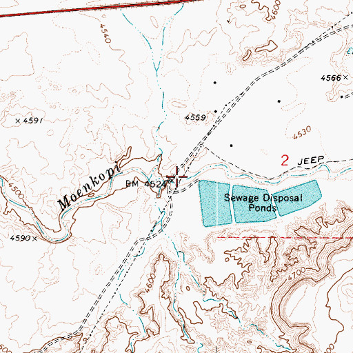 Topographic Map of Kerley Valley, AZ