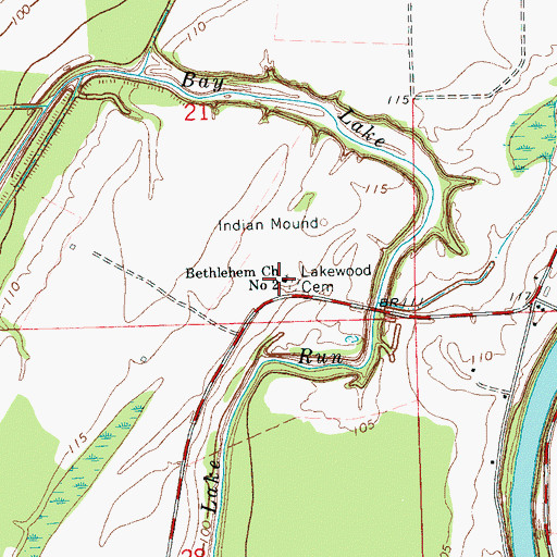 Topographic Map of Bethlehem Church Number 2, MS