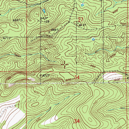 Topographic Map of Township of Lunenburg, AR