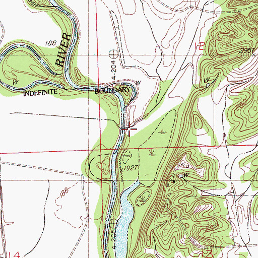 Topographic Map of Big Bayou, MS