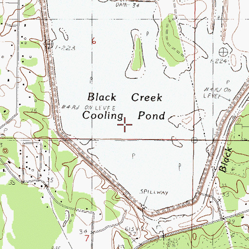 Topographic Map of Big Island Branch, MS
