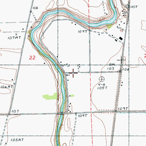 Topographic Map of Big Mount Zion Church, MS
