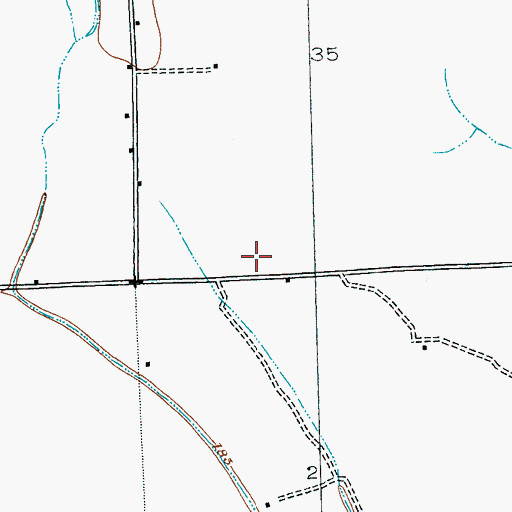 Topographic Map of Bill School, MS