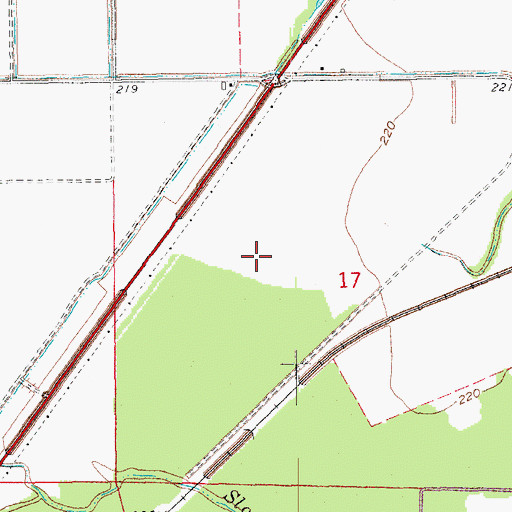 Topographic Map of Township of Bateman, AR