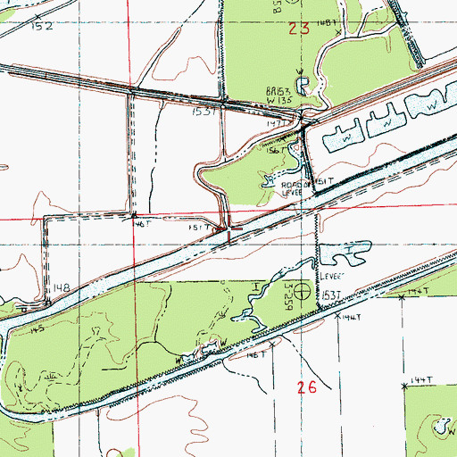 Topographic Map of Black Bayou, MS