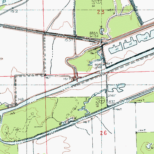 Topographic Map of Black Bayou, MS