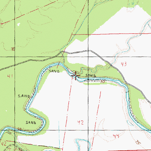 Topographic Map of Black Creek, MS