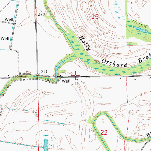 Topographic Map of Township of Bryan, AR