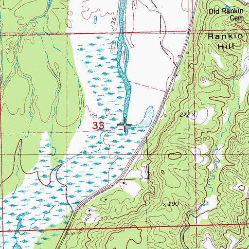 Topographic Map of Black Creek, MS