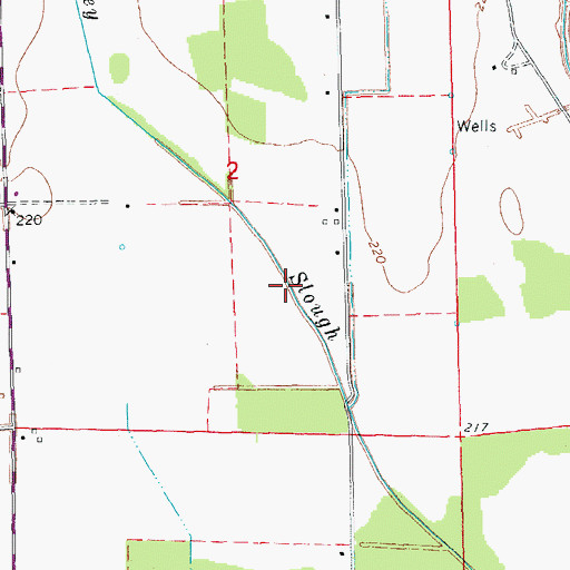 Topographic Map of Township of Cache, AR