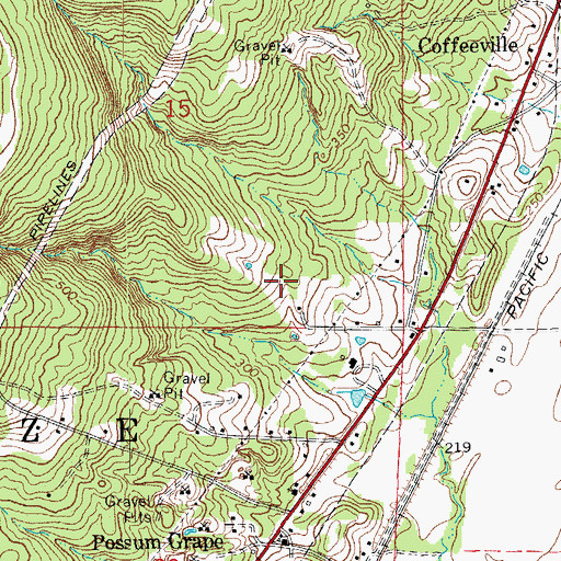 Topographic Map of Township of Glaize, AR