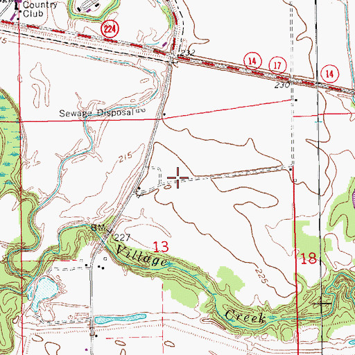Topographic Map of Township of Union, AR