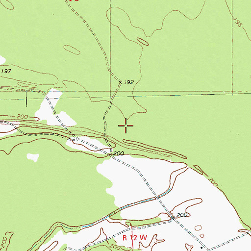 Topographic Map of Blue Point Farm, MS