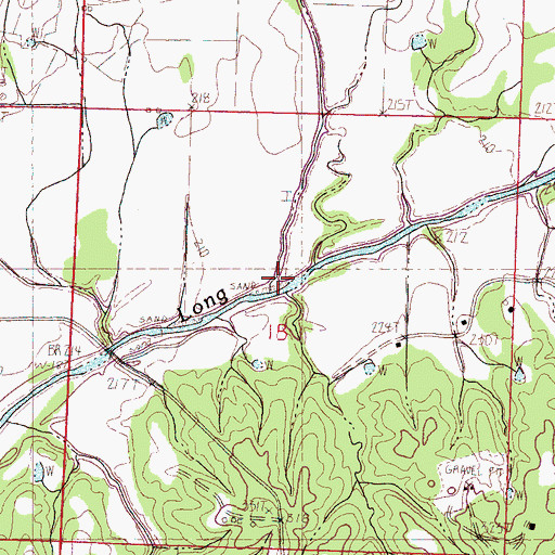 Topographic Map of Bobo Bayou, MS