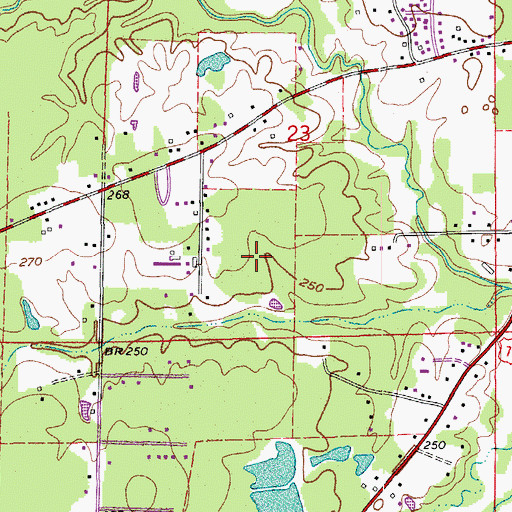 Topographic Map of Township of Niven, AR