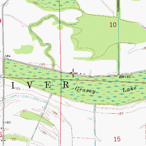 Topographic Map of Township of Old River, AR