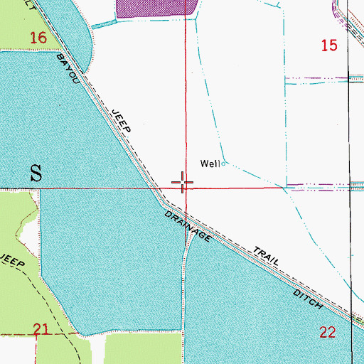Topographic Map of Township of Roberts, AR