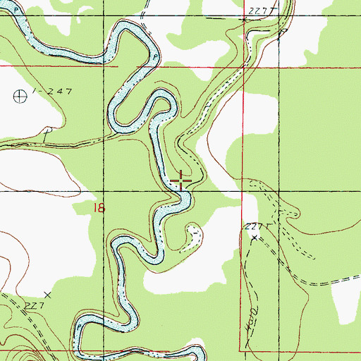 Topographic Map of Bostic Branch, MS