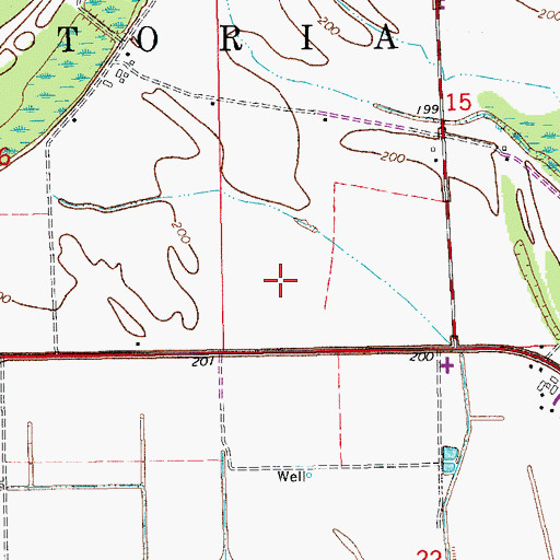 Topographic Map of Township of Victoria, AR