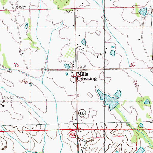 Topographic Map of Boylan Church, MS