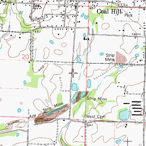 Topographic Map of Township of Grant, AR