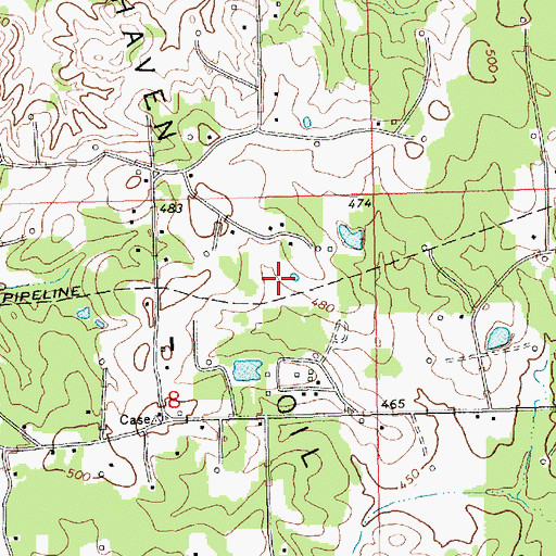 Topographic Map of Brookhaven Oil Field, MS