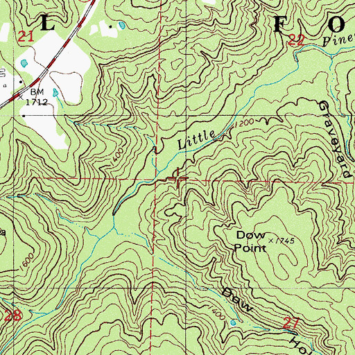 Topographic Map of Township of Sherman, AR