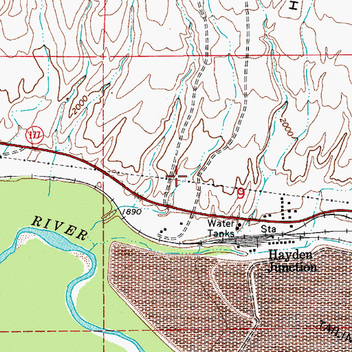 Topographic Map of Keystone Canyon, AZ