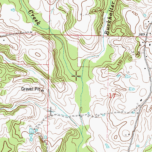 Topographic Map of Buckhalter Branch, MS