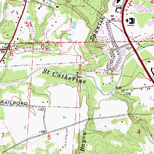 Topographic Map of Bullhead Bayou, MS