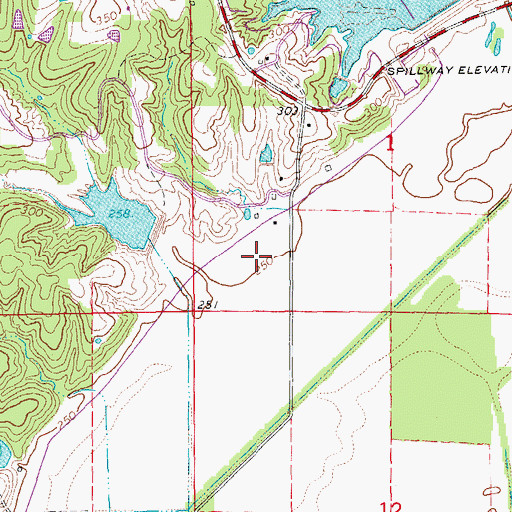 Topographic Map of Township of Black River, AR