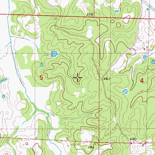 Topographic Map of Burt School, MS