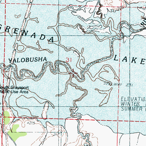 Topographic Map of Butputter Creek, MS