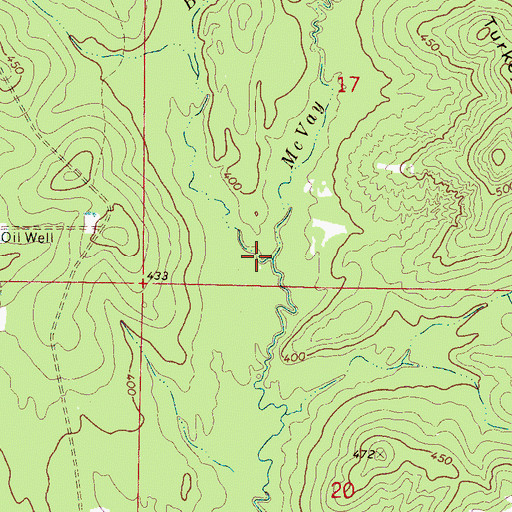 Topographic Map of Byrd Branch, MS