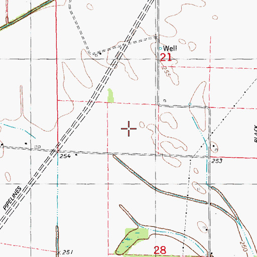 Topographic Map of Township of Marion, AR