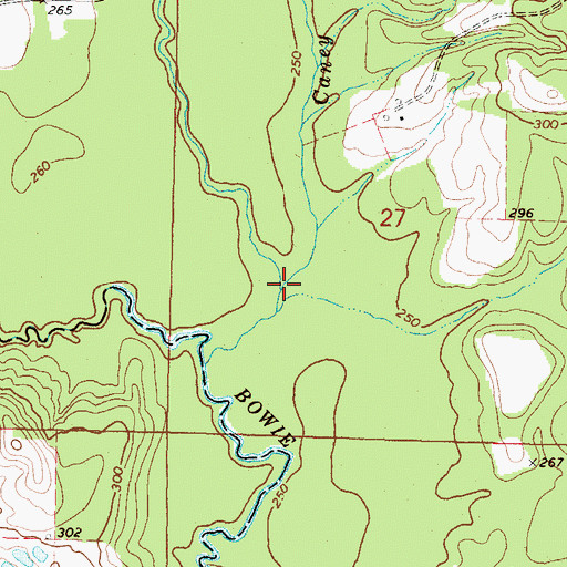 Topographic Map of Caney Head Creek, MS