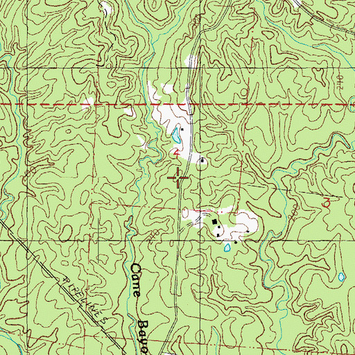 Topographic Map of Carmel Church, MS